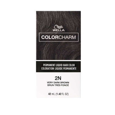 Wella Color Charm Permanent Liquid Hair Color 2N Very Dark Brown – 1.42 fl oz - ANNS BEAUTY SUPPLY